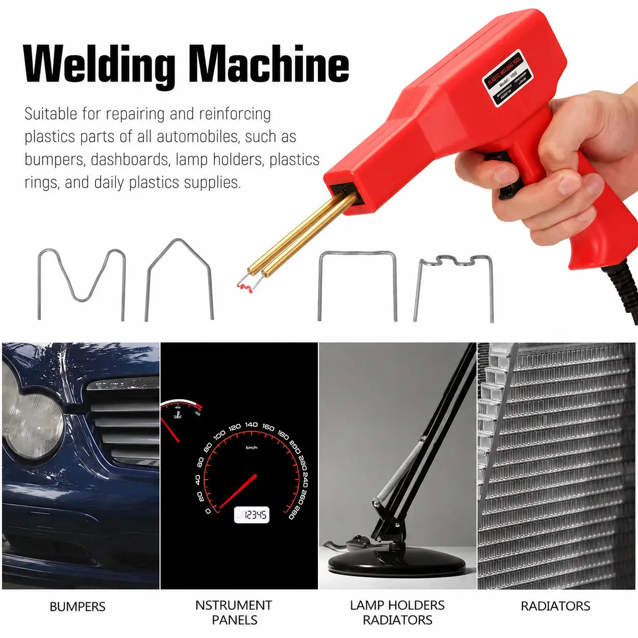 Car Plastic Welding Repair Tool, Handheldplastic Welder for Bumper and Dashboardfixes, Car Body Repair Tool, Portable Welder Machine