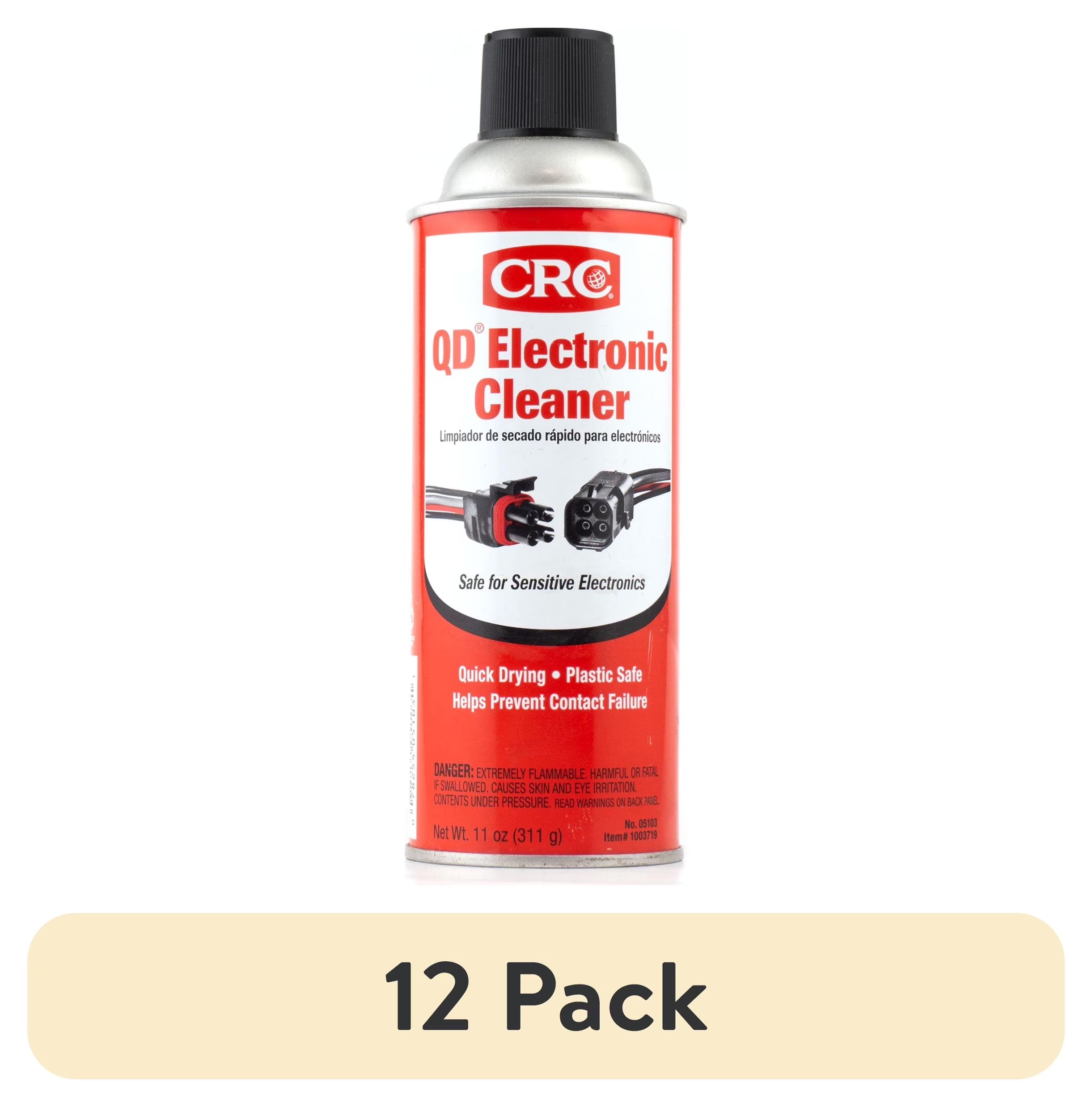 (12 Pack)  Electronic Cleaner Spray – Quick Dry Aerosol for Sensitive Electronics, Universal Vehicle Use, 11 Oz