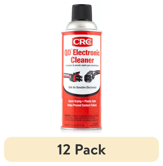 (12 Pack)  Electronic Cleaner Spray – Quick Dry Aerosol for Sensitive Electronics, Universal Vehicle Use, 11 Oz
