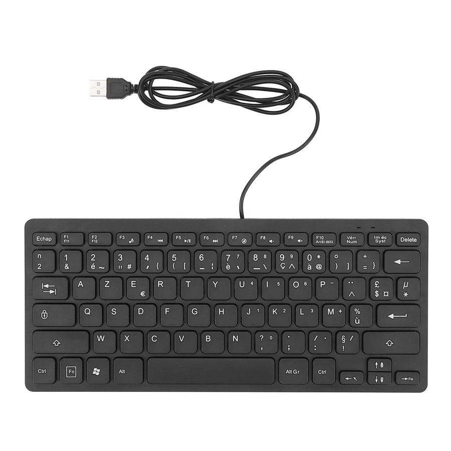 Ultra Thin USB Wired Keyboard 78 Keys Multi Language Layout