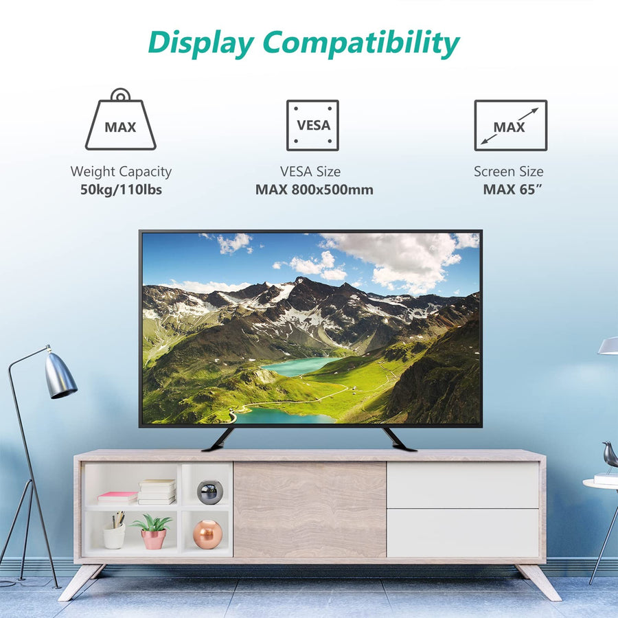 Universal TV Stand Mount for 22 to 65 Inch TVs
