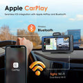 Wireless CarPlay Android Auto Display with 4K Dash Cam