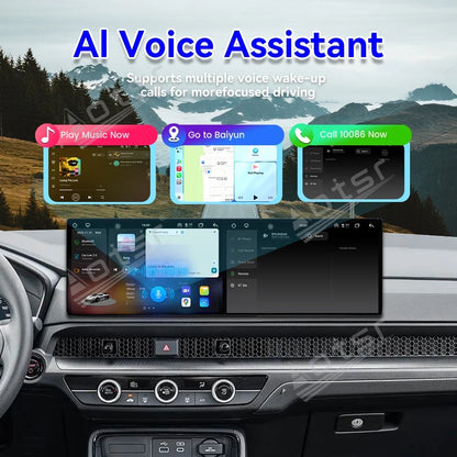 Dual 10.1 Inch Screen Car Radio for Honda CRV 2023 Android 15 Multimedia Player GPS Navigation Auto DSP Stereo Host