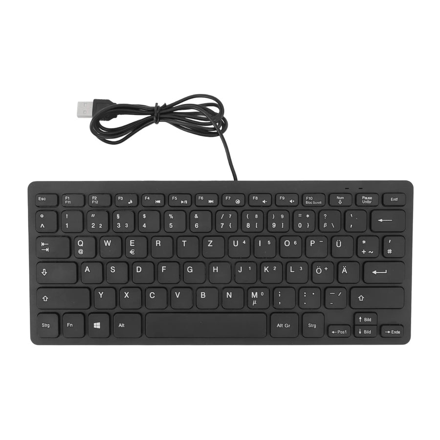 Ultra Thin USB Wired Keyboard 78 Keys Multi Language Layout