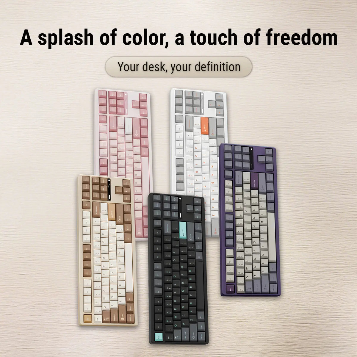 Aluminum TKL Hotswap Wireless Keyboard Premium Office