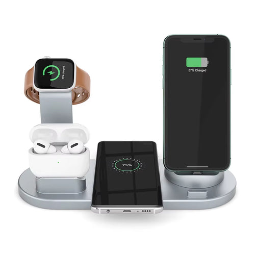 4-in-1 Qi 15W Wireless Charging Dock, iPhone & Android