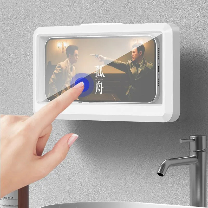 Transform Your Shower Experience with the Ultimate Waterproof Phone Holder - Suction Cup Mount for Phones Up to 6.7" - Steam-Proof & Stylish!