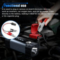 Cigarette Lighter Extension Cord, 12V Car Battery Clamp-On Extension Charge Cable, Cigarette Lighter Extension Cord