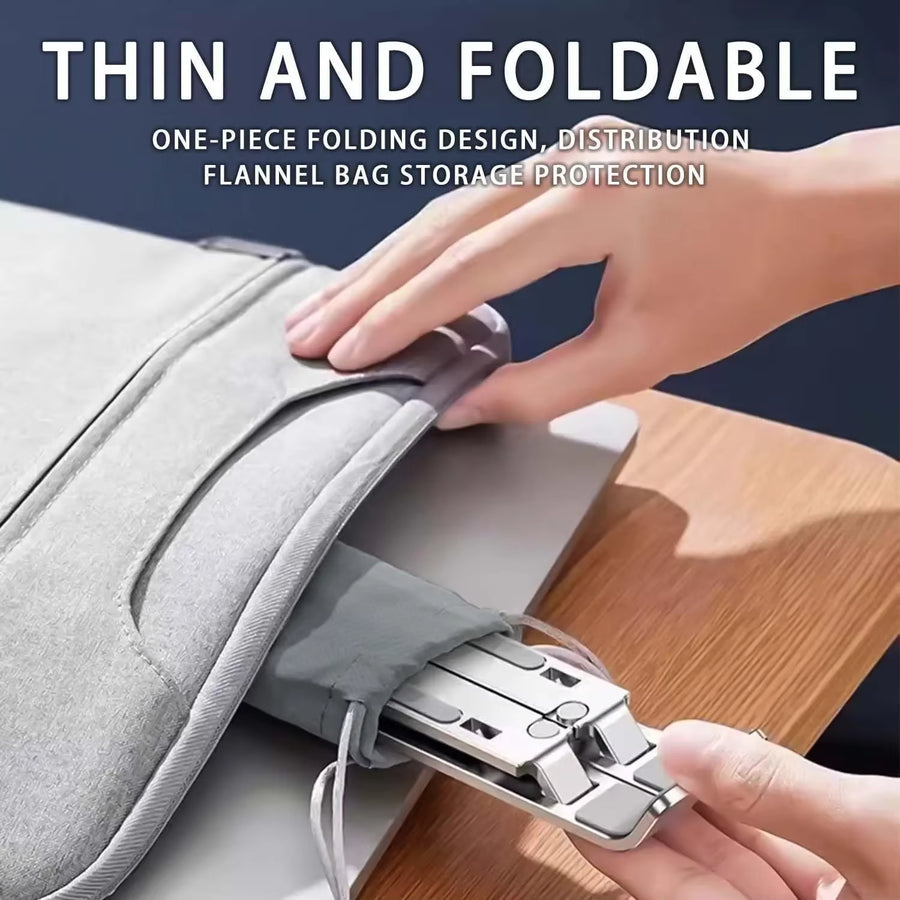 Adjustable Aluminum Laptop Stand Foldable Ergonomic Portable
