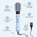 Farery Rotating Hot Air Brush Set 1000W — 4 in 1 Blow Dryer Brush Styler with Diffuser, Hold-To-Rotate round Brush for Volume, Smooth & Curl