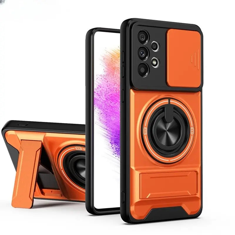 Samsung Rotating Ring Phone Case with Camera Protection