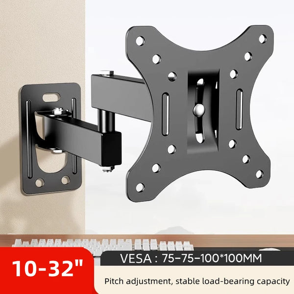 TV Monitor Wall Mount Bracket Adjustable for 10 32 Inch TVs