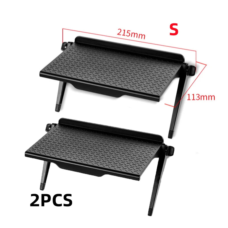 Adjustable TV Screen Top Storage Shelf Organizer Rack
