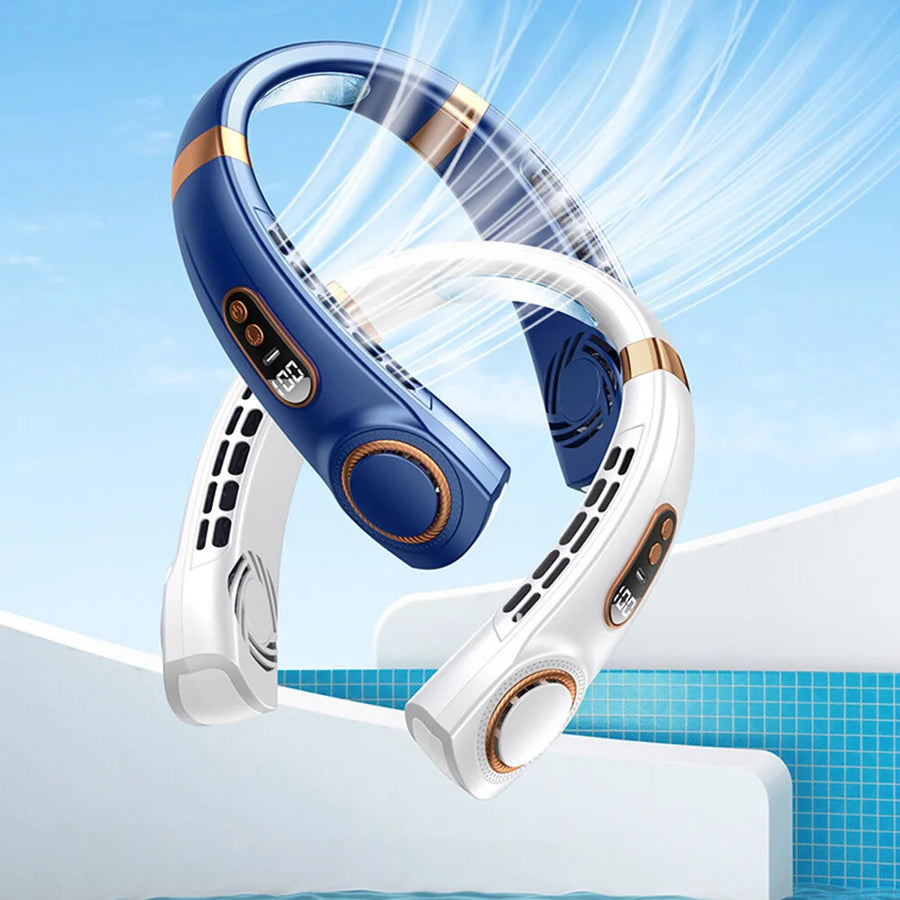 Portable Neck Fan with 5 Speed USB Rechargeable Battery