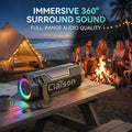 Portable Bluetooth Speaker IPX6 Waterproof With RGB Light
