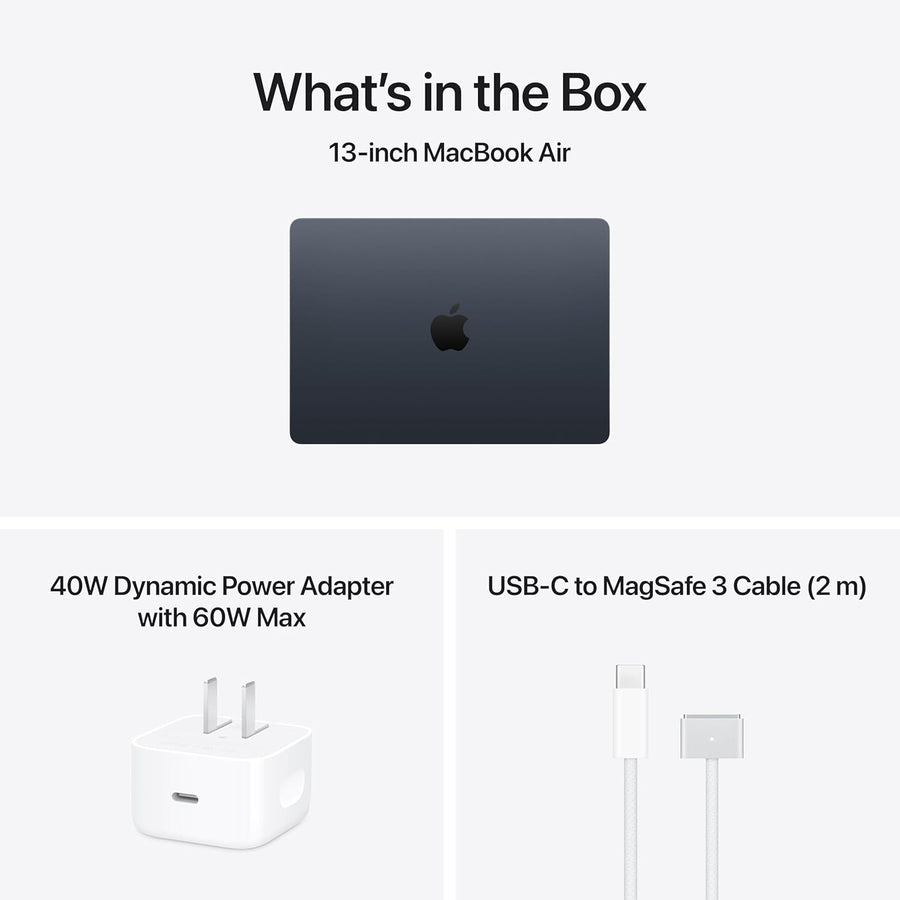 2026 MacBook Air 13 Inch M5 Laptop 16GB 512GB Midnight