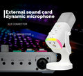 Gaming USB/XLR Microphone for Podcast, Dynamic Mic with Controllable RGB, Touch Mute, Headphone Jack, Desktop Stand, Vocal Mic for Singing Gaming Streaming Podcasting-Lsd-Yu8 RGB Condenser Microphone