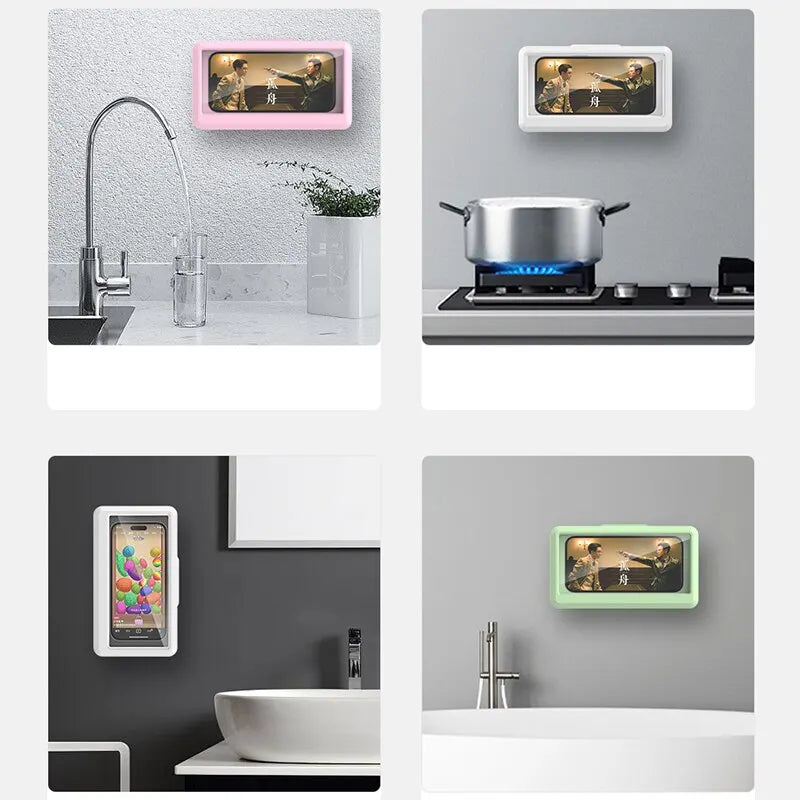 Transform Your Shower Experience with the Ultimate Waterproof Phone Holder - Suction Cup Mount for Phones Up to 6.7" - Steam-Proof & Stylish!