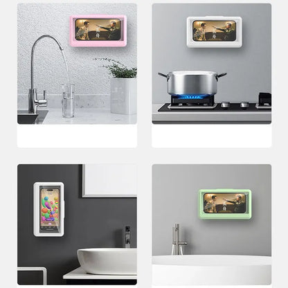 Transform Your Shower Experience with the Ultimate Waterproof Phone Holder - Suction Cup Mount for Phones Up to 6.7" - Steam-Proof & Stylish!