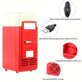 USB Mini Refrigerator for Cooling and Heating Drinks