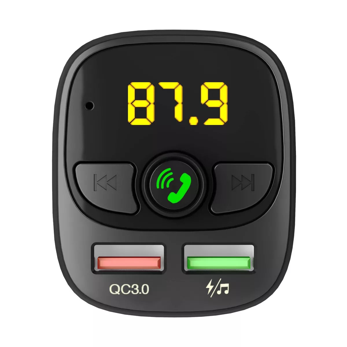 Just Wireless Bluetooth FM Transmitter - Black: Vehicle Electronics USB Accessory