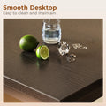 48 Inch Computer Desk, Home Office Writing Desk for Small Space, Modern Study Desk with Headphone Hook, Black