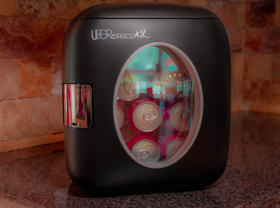 Mini Retro Beverage Cooler and Warmer 9 Liter Fridge