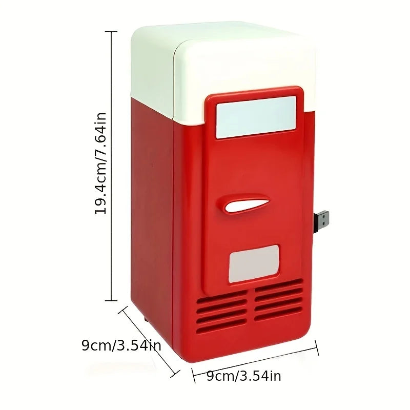 USB Mini Refrigerator for Cooling and Heating Drinks