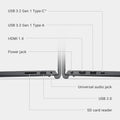 15 Laptop Dc15250-15.6-Inch FHD 120Hz Display, Intel Core 3 Processor 100U, 8GB DDR4 RAM, 512GB SSD, Intel UHD Graphics, Windows 11 Home, Onsite Service - Carbon Black
