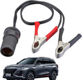 Cigarette Lighter Extension Cord, 12V Car Battery Clamp-On Extension Charge Cable, Cigarette Lighter Extension Cord