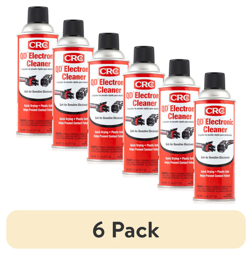 (6 Pack)  Electronic Cleaner Spray – Quick Dry Aerosol for Sensitive Electronics, Universal Vehicle Use, 11 Oz