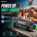 Portable Bluetooth Speaker IPX6 Waterproof With RGB Light
