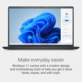 15 Laptop Dc15250-15.6-Inch FHD 120Hz Display, Intel Core 3 Processor 100U, 8GB DDR4 RAM, 512GB SSD, Intel UHD Graphics, Windows 11 Home, Onsite Service - Carbon Black