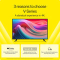 65-Inch V-Series 4K UHD LED Smart TV with Voice Remote, Dolby Vision, HDR10+, Alexa Compatibility, V655-J09, 2022 Model