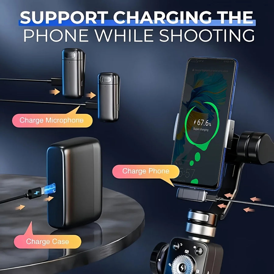 Wireless Lavalier Microphone for Type-C Smartphones