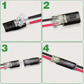 50Pc 2-Way Quick Wire Connectors Waterproof Locking Buckle 18-22AWG Solderless
