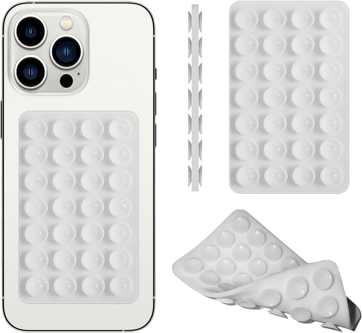 Double Sided Silicone Suction Phone Mount for Hands Free