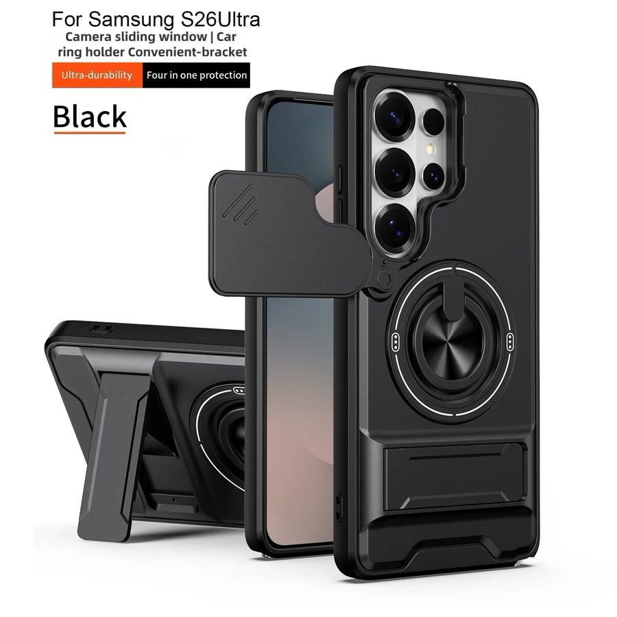 Samsung Rotating Ring Phone Case with Camera Protection