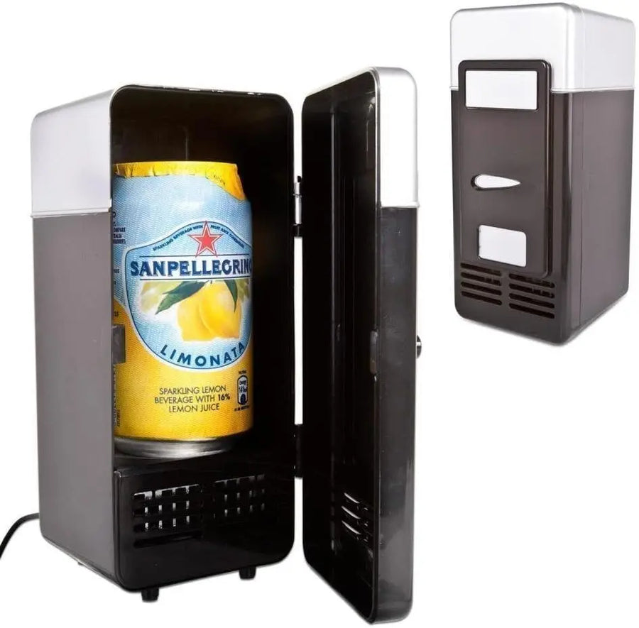 USB Mini Refrigerator for Cooling and Heating Drinks