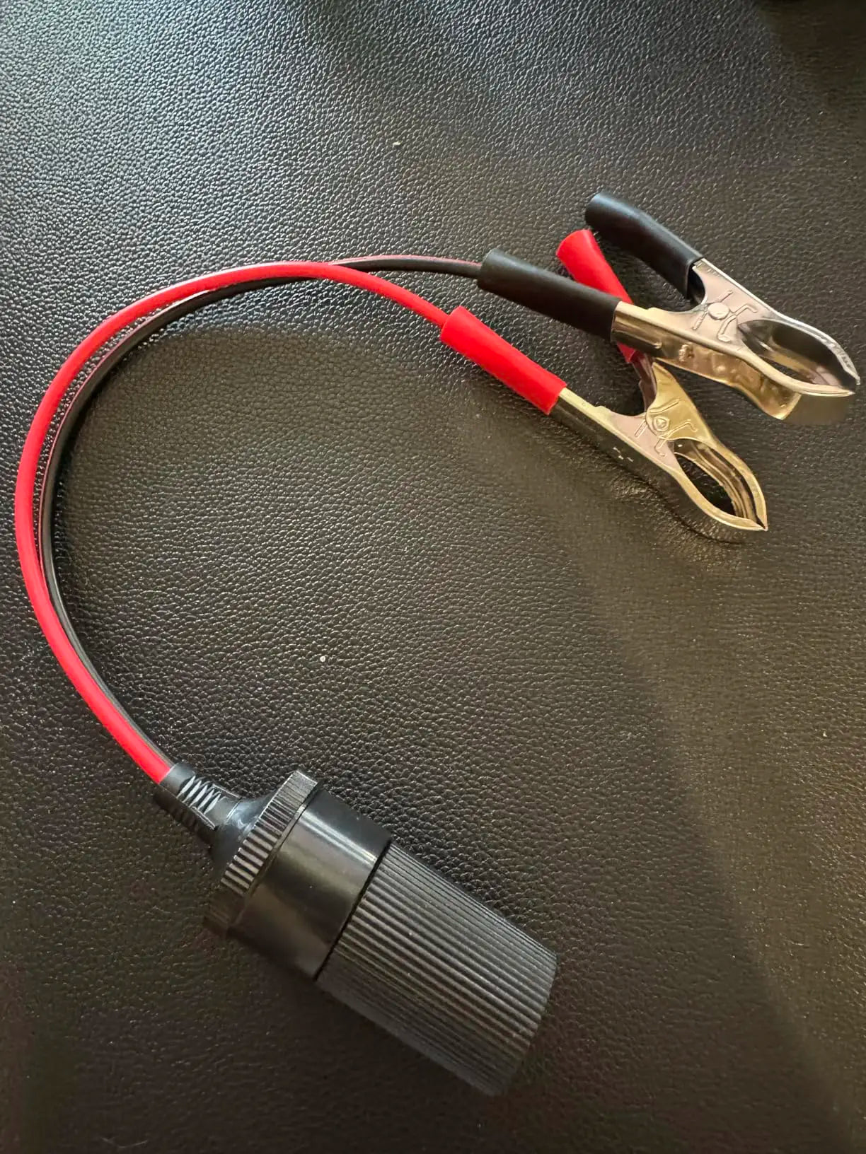 Cigarette Lighter Extension Cord, 12V Car Battery Clamp-On Extension Charge Cable, Cigarette Lighter Extension Cord