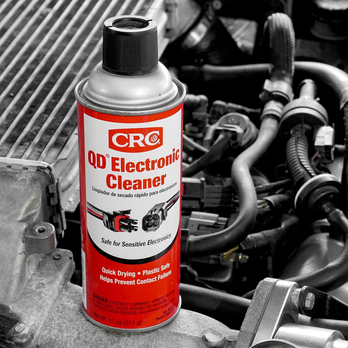 Electronic Cleaner Spray – Quick Dry Aerosol for Sensitive Electronics, Universal Vehicle Use, 11 Oz
