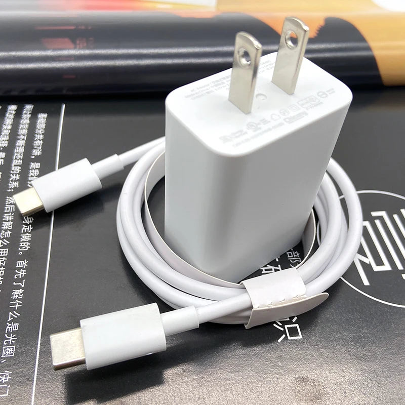 For Google Pixel 9 8 7 6 7 Pro 8A 7A 5A 6A 6XL 18W Fast Charger US Plug Quick Charge Power Adapter 100CM Usb C to Type C Cable