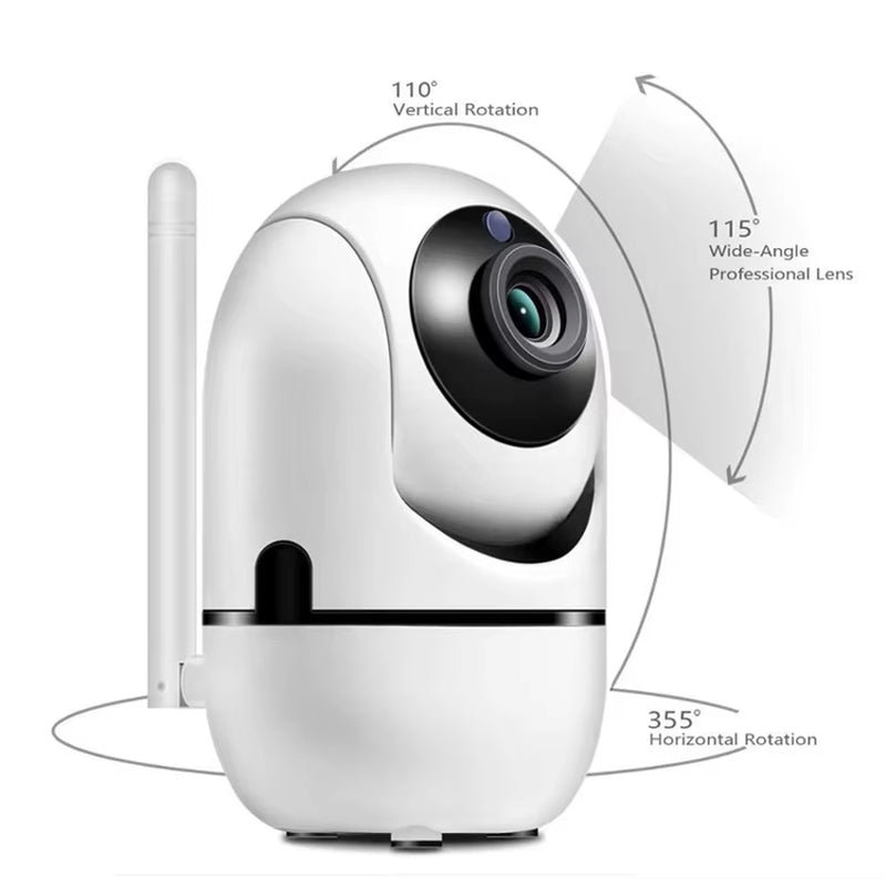 Revolutionary 1080P Wifi Pan Tilt Security Camera with Two-Way Audio and Cloud Storage - Perfect for Smart Homes and Baby Monitoring!
