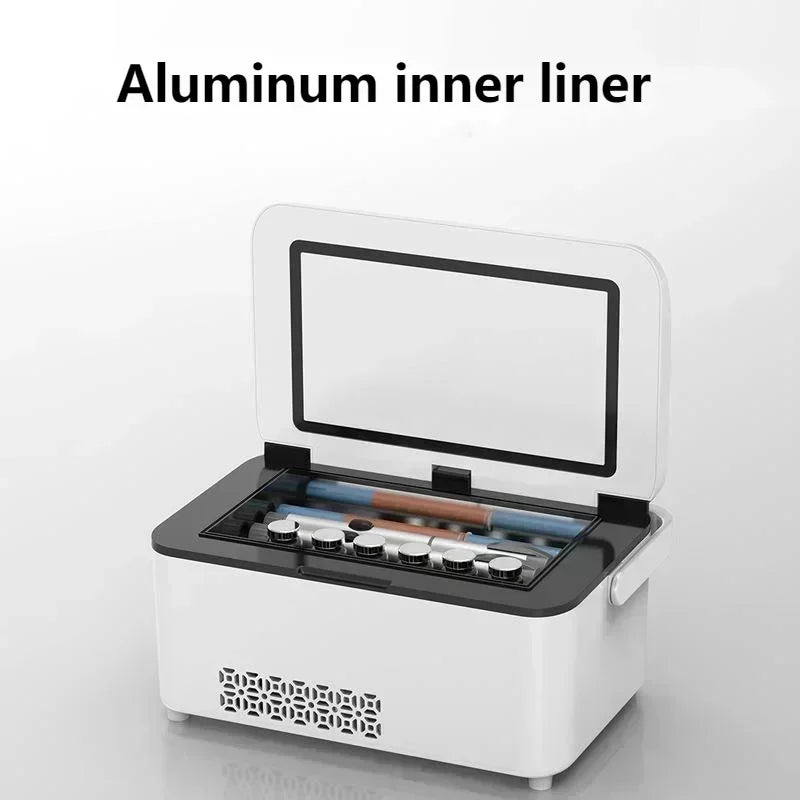5V 110V-240V Portable Insulin Refrigerator Mini Home 0-18℃ Refrigeration USB Plug in Small Refrigerator without Battery