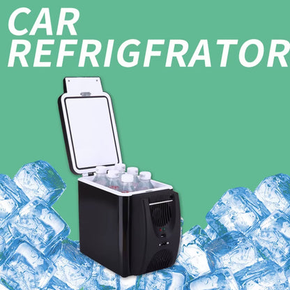 6L Portable Vehicle Refrigerator Mini Car Fridge Incubator Use for Cooling Heating Truck Dormitory Beauty Maquillage