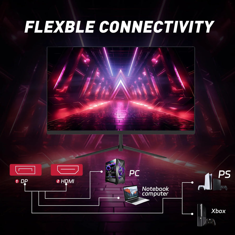24 Inch Curved Gaming Monitor 180Hz FHD FreeSync Display