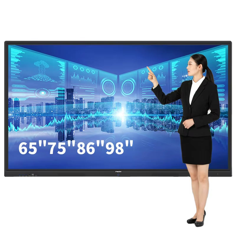 55 65 75 85 86 100 110 Inch HD Smart Board with 4K Display Interactive Smart Boards for Meeting Room Offering Multi Touch