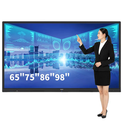 55 65 75 85 86 100 110 Inch HD Smart Board with 4K Display Interactive Smart Boards for Meeting Room Offering Multi Touch