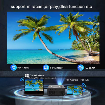 YT300 Mini Projector for Commercial Office, Home Cinema, Portable, Intelligent Outdoor, LED Full HD, Portable and Mobile Project