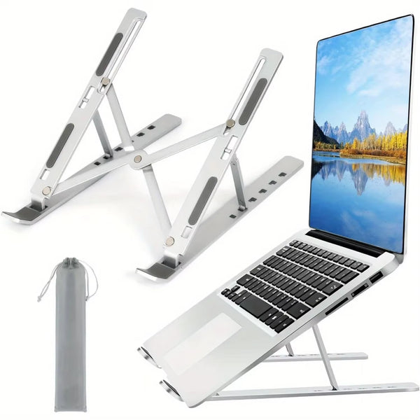 Adjustable Aluminum Laptop Stand Foldable Ergonomic Portable